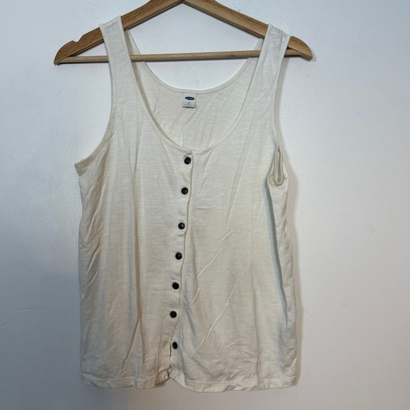 Old Navy Women’s White Button-Front Tank Top - Size S - Picture 2 of 5